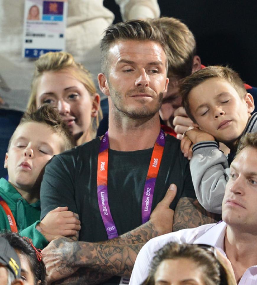 Doch die beiden Jungs scheinen nicht ganz so begeistert zu sein wie Papa