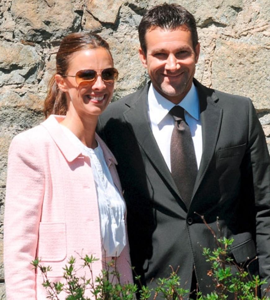 Hochzeitsgäste: Der ehemalige Tennis-Profi Carl-Uwe Steeb und seine Frau Kim Steeb