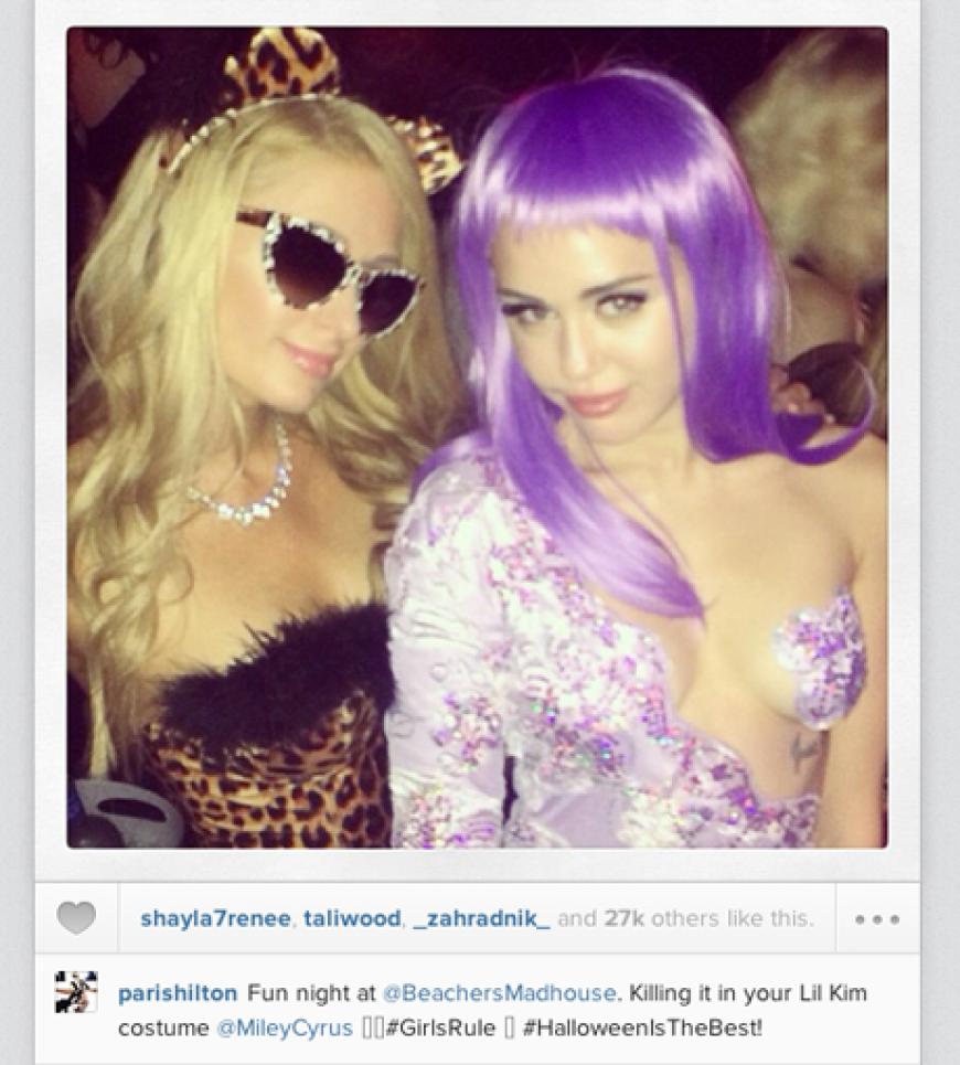 Auch Paris und Miley verstehen sich bombig