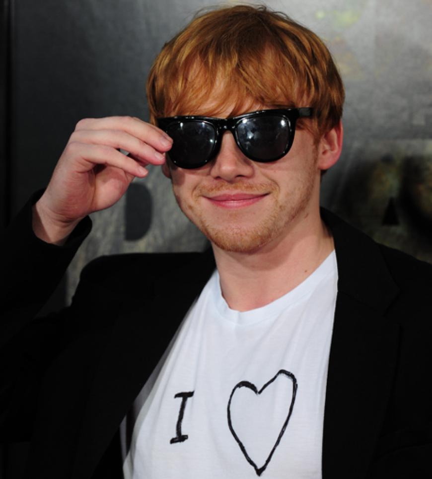 Stahl mit seinem Auftritt fast sogar den Filmstars die Show: Rupert Grint