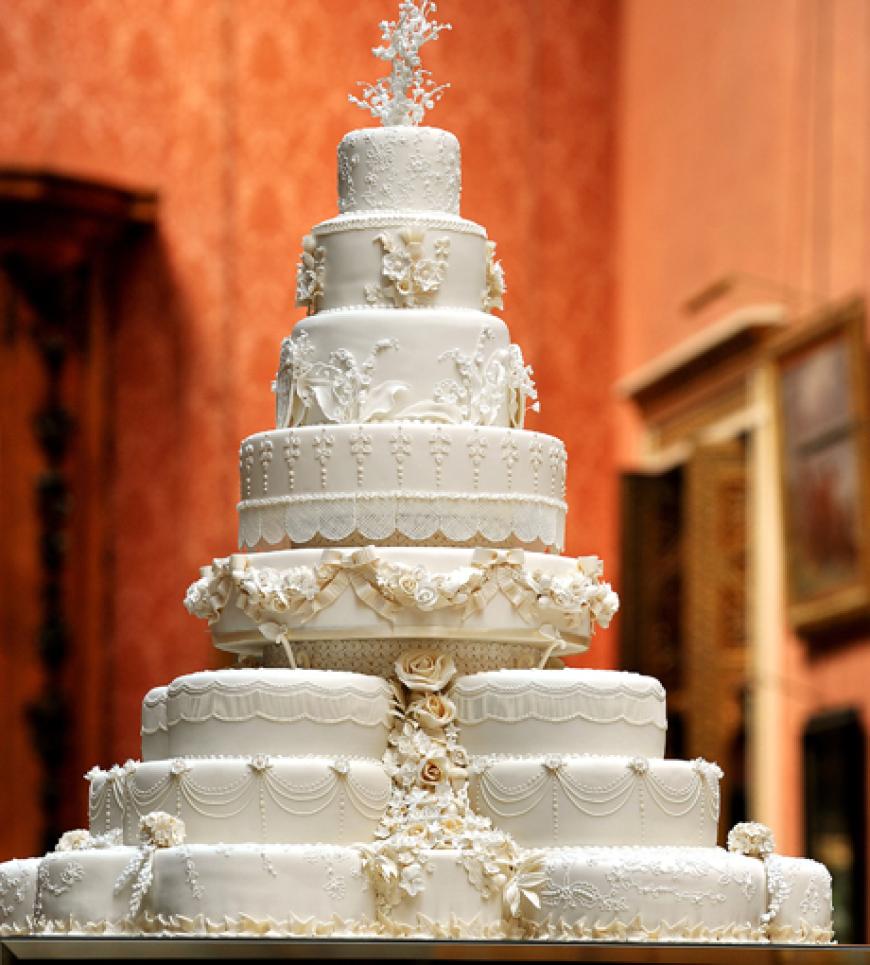 Yummy! Die opulente Hochzeitstorte verschlug bestimmt vielen Anwesenden den Atem