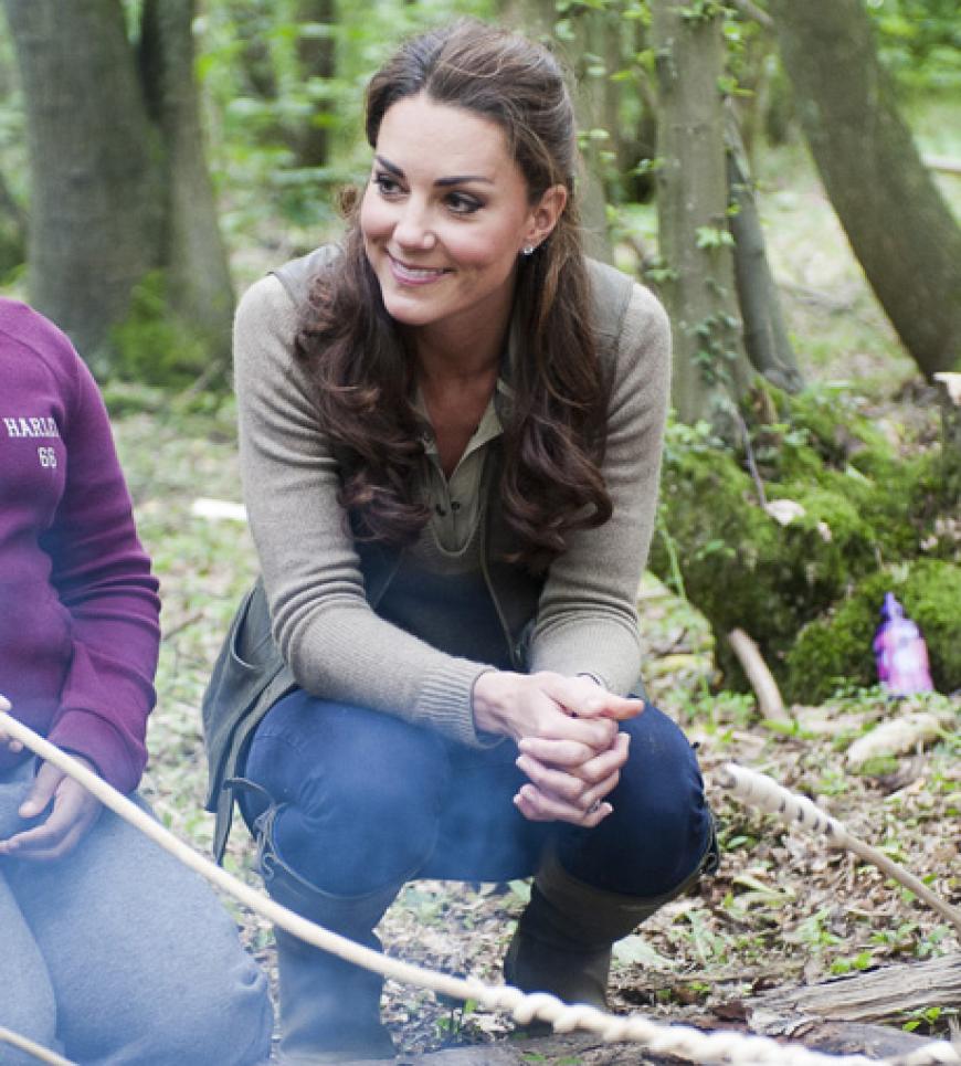 Dass Kate ein echter Naturmensch ist, bewies sie zuletzt als sie mit Kindern campen ging
