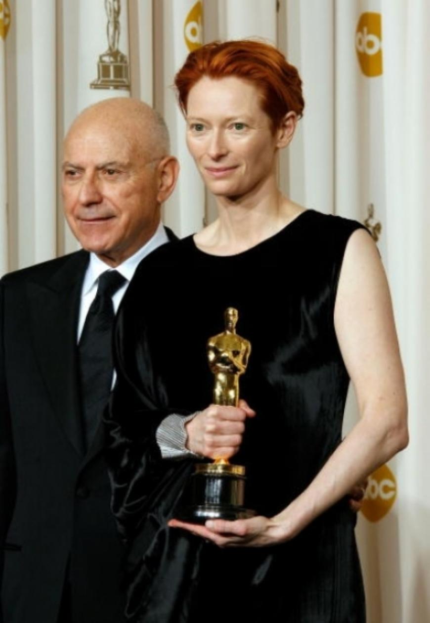 Tilda Swinton bekam den Oscar als beste Nebendarstellerin in