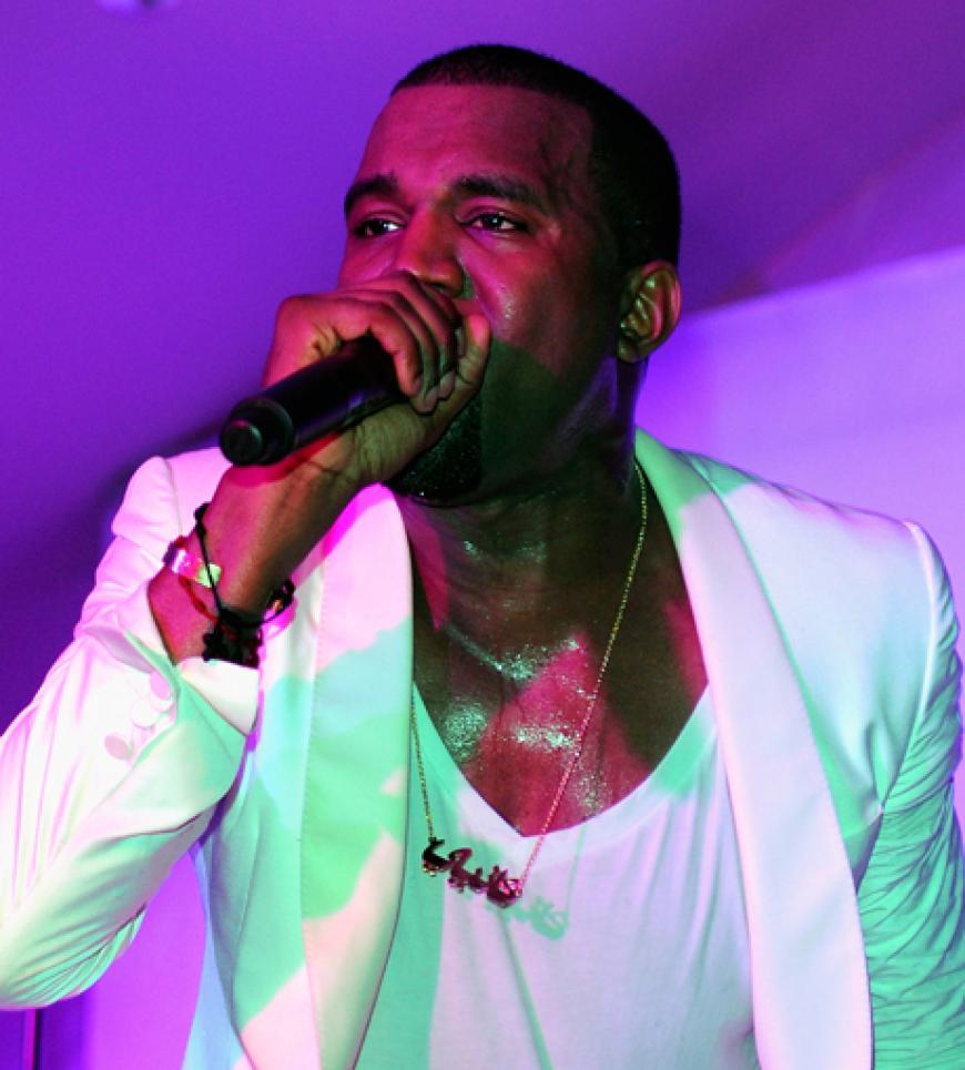 Kanye West sorgte für die musikalische Unterhaltung