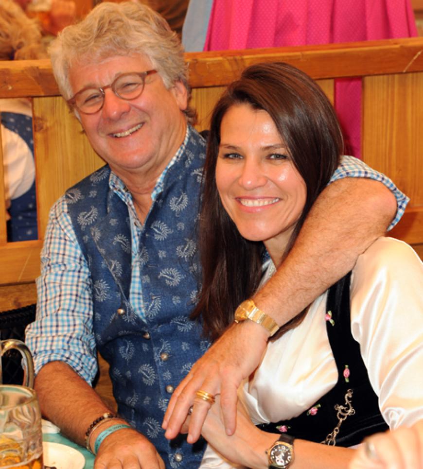 Moderator Marcel Reif und Marion Kiechle kamen ebenfalls zur Wiesn 2011