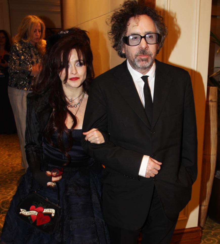 Regisseur Tim Burton und seine Frau, Hollywood-Star Helena Bonham Carter