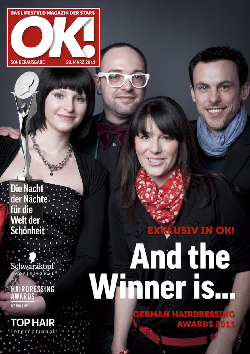 Einmal im Leben das Cover der OK! zieren! Für die Gäste des „German Hairdressing Award 2012“ wurde dieses Traum Wirklichkeit. Jeder Gast des Gala-Abends konnte an einem persönlichen OK! Fotoshooting teilnehmen - und die tollen Ergebnisse sehen Sie hier! Viel Spaß beim Durchklicken!