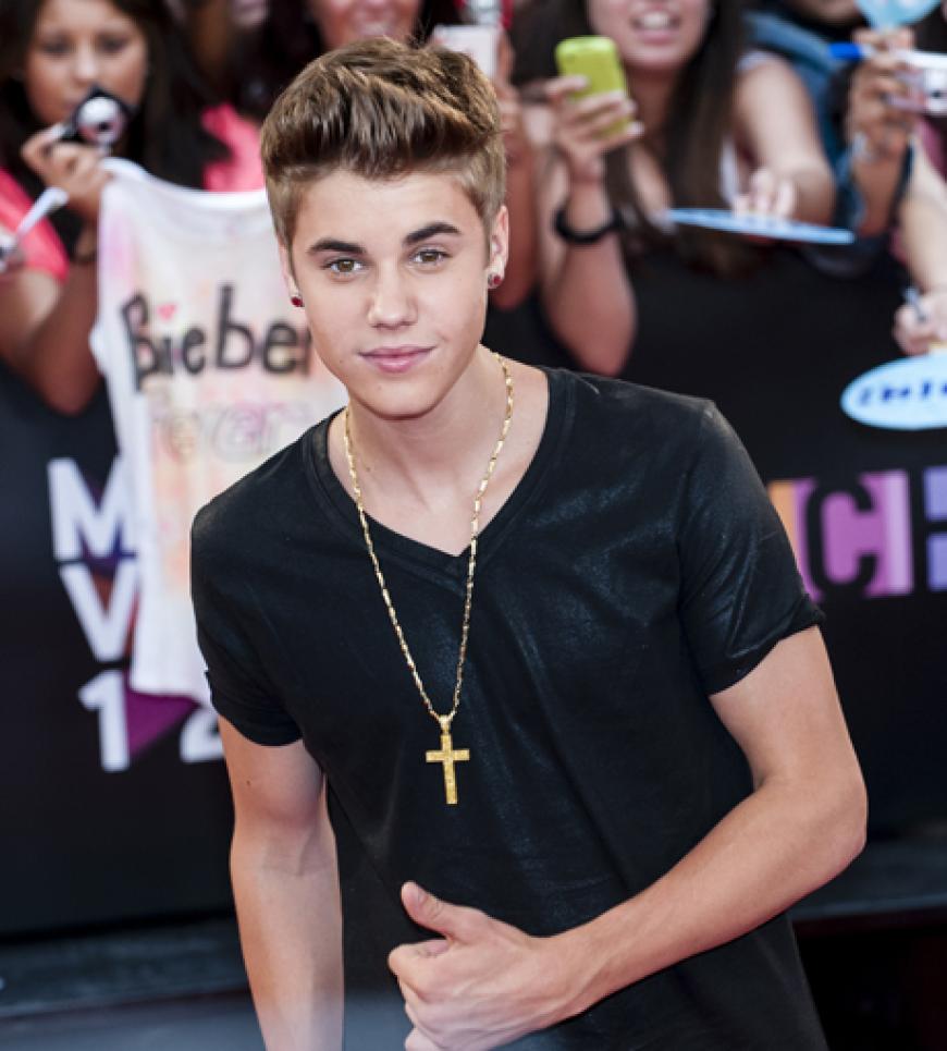 Und auch Selenas Liebster war da: Teenie-Star Justin Bieber