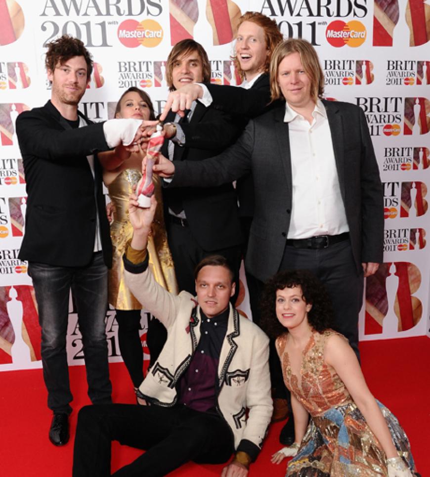 Strahlende Gewinner: Die Band