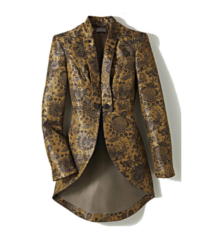 1, 2, 3 so verpassen Sie Ihrem Outfit in wenigen Sekunden Instant-Glamour. Jacke über 3suisses.de, ca. 130 Euro