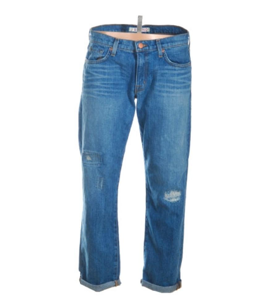 Boyfriend-Jeans mit abgewetzten Stellen von J Brand über Jades, ca. 340 Euro