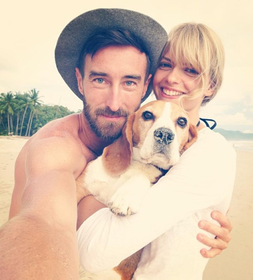 Julia Stegner mit ihrem Freund Benny und Hund Kasper