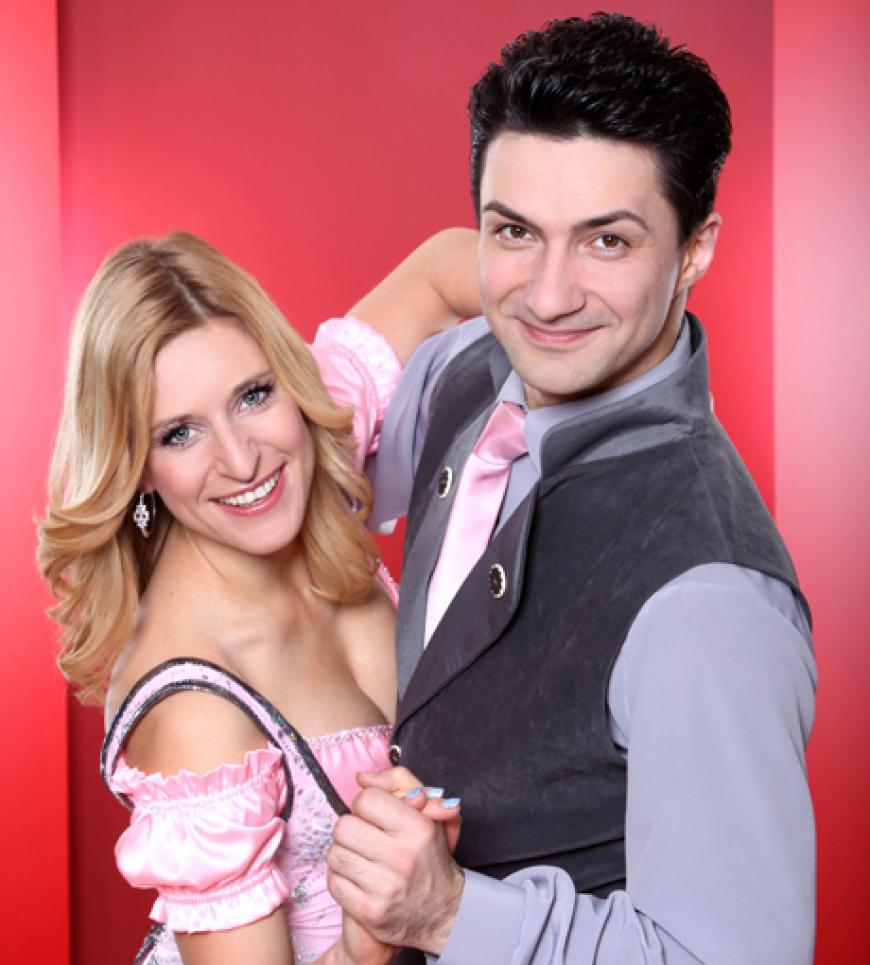 Volksmusikerin Stefanie Hertel mit Profitänzer Sergiy Plyuta