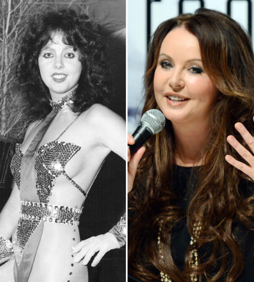 Sarah Brightman mit 19 (links 1979), von ihrem Gesicht ist heute nichts mehr übrig