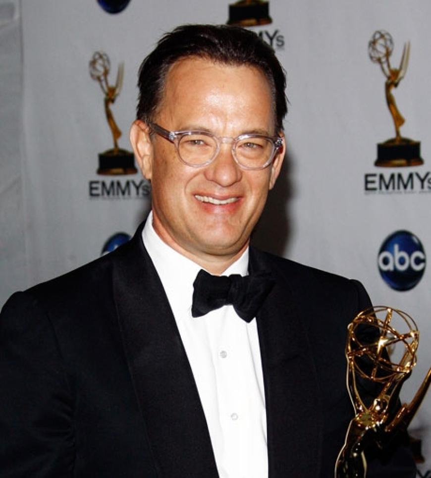 Intellektuell: Tom Hanks mit Brille