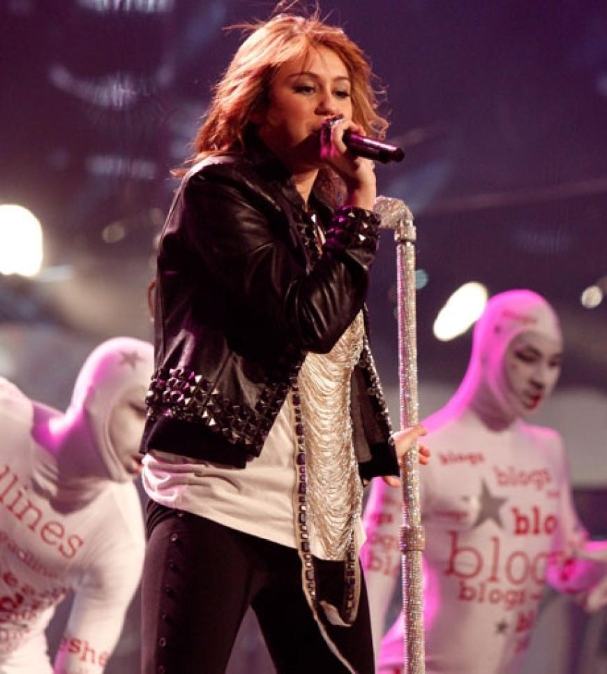 Miley Cyrus auf der Bühne