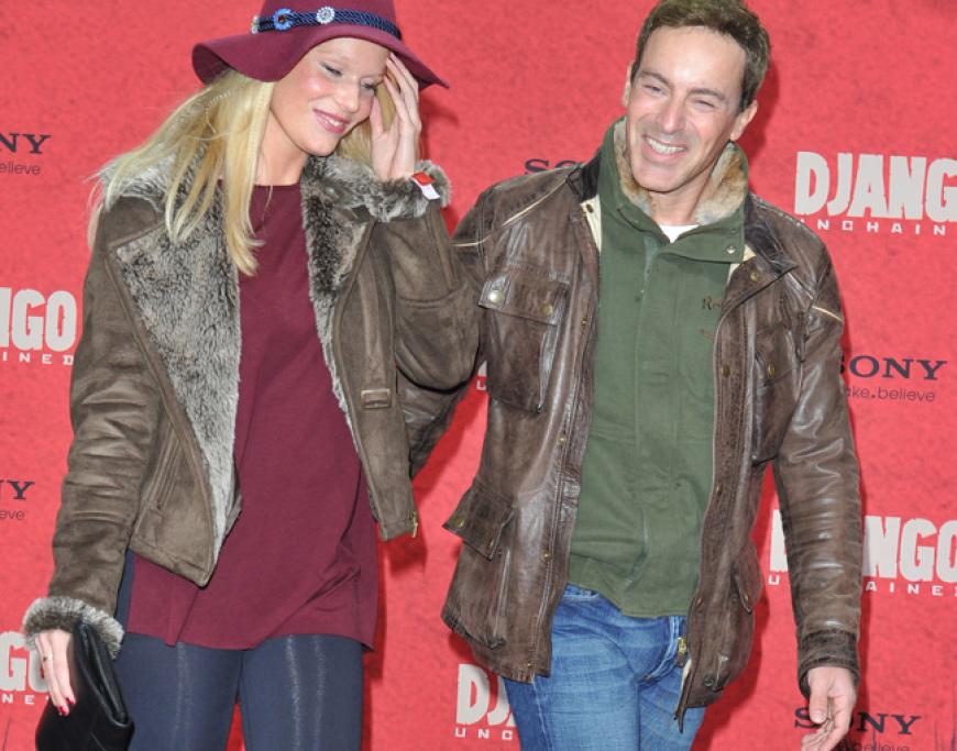Gedeon Burkhard mit Freundin Anika Bormann