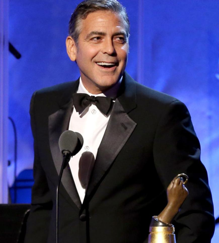 Große Freude: George Clooney wurde für seinen Einsatz für verschiedene humanitäre Angelegenheiten mit dem Brass Ring Award ausgezeichnet