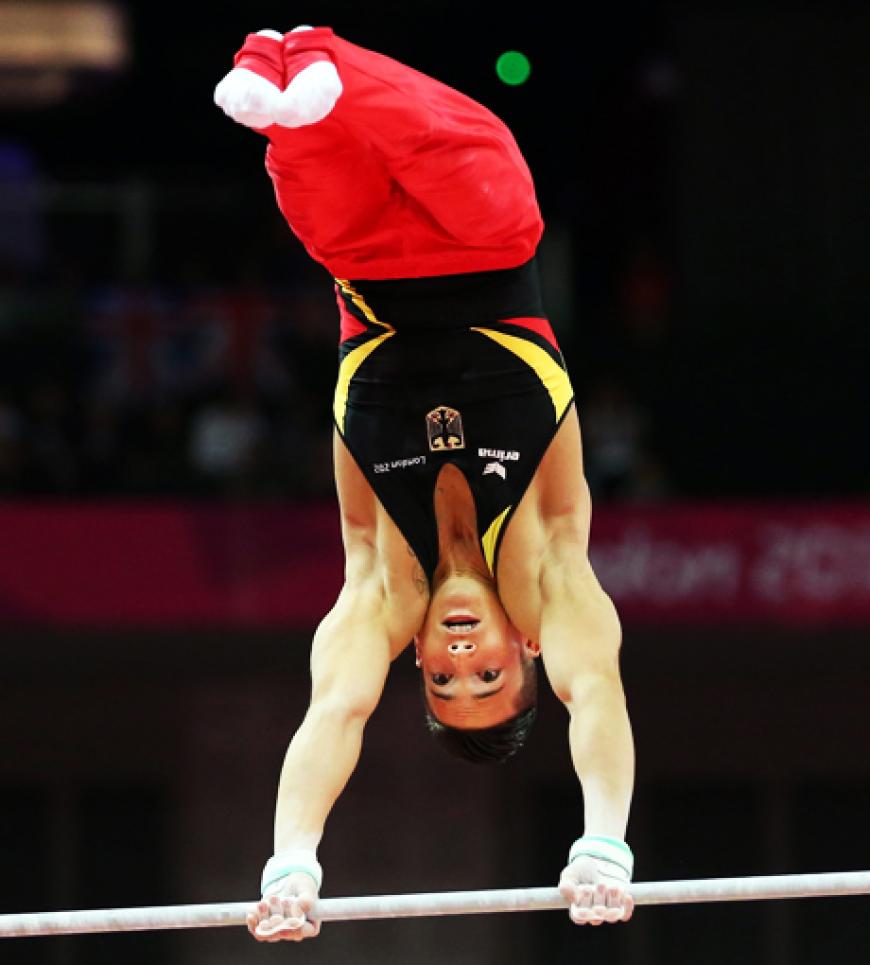 Marcel Nguyen überzeugt mit seinem Talent beim Turnen