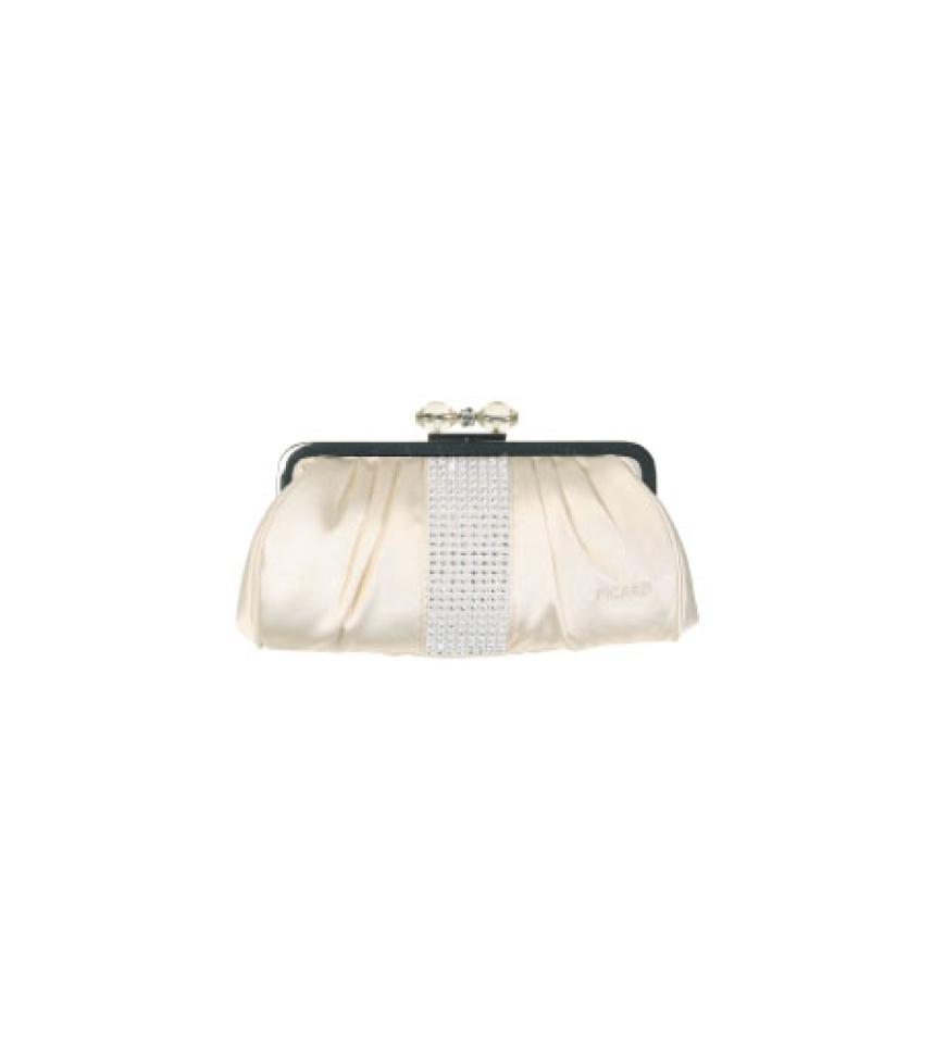 Die klassische Hochzeit: Die klassische Hochzeit: Clutch mit Strass-´Verzierung von Picard, ca. 40 Euro