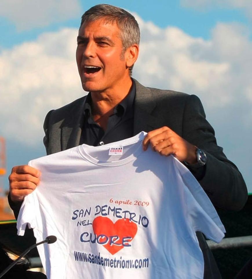 Ein Schauspieler verspricht Hilfe: Clooney möchte noch in diesem Jahr einen Kinofilm in der Stadt drehen