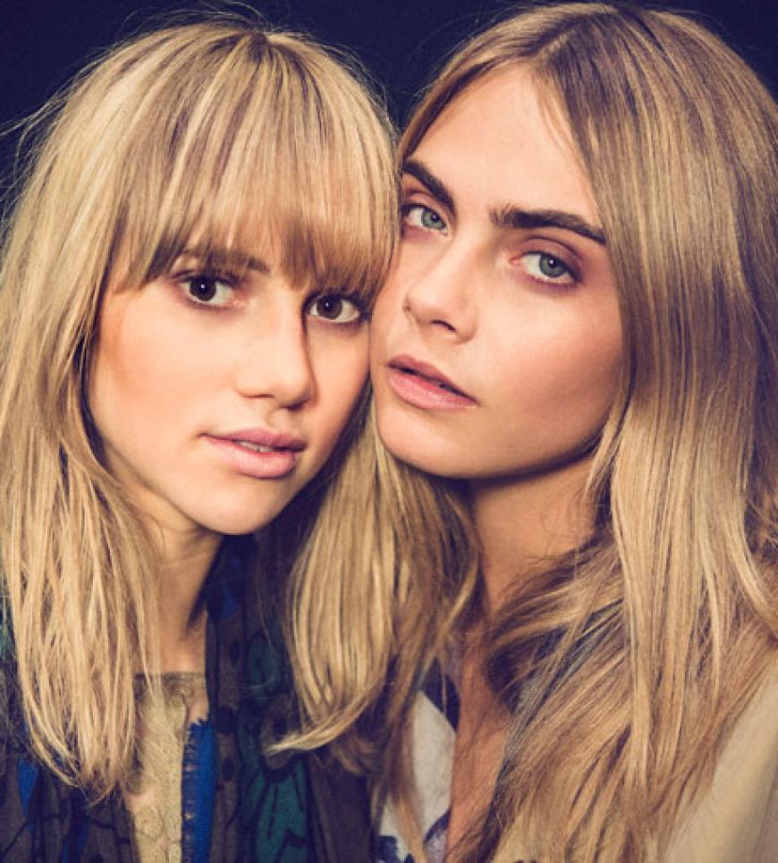 Hübsch und hübscher: die beiden britischen Models Suki Waterhouse und Cara Delevingne standen für Burberry vor der Kamera - und teilen auch Privates