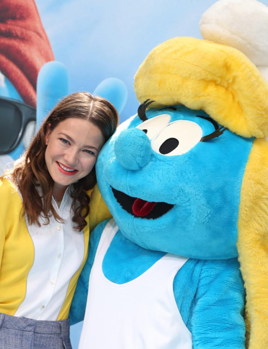 Hannah Herzsprung kuschelte sich an