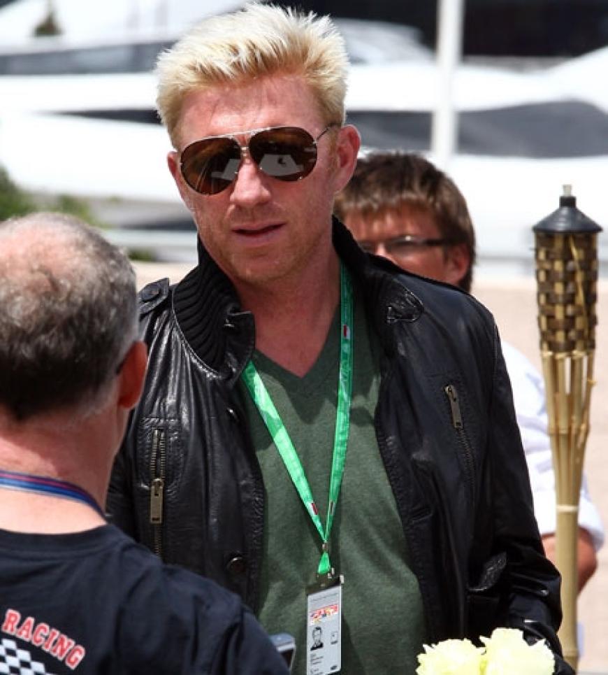 Boris Becker besuchte das Formel-1-Rennen