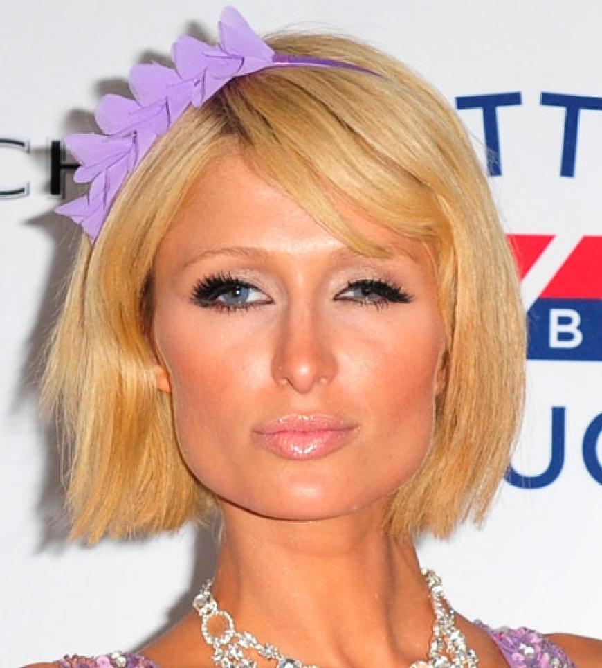 Trendsetterin: In Cannes zeigte Mrs. Hilton neuen Kopfschmuck