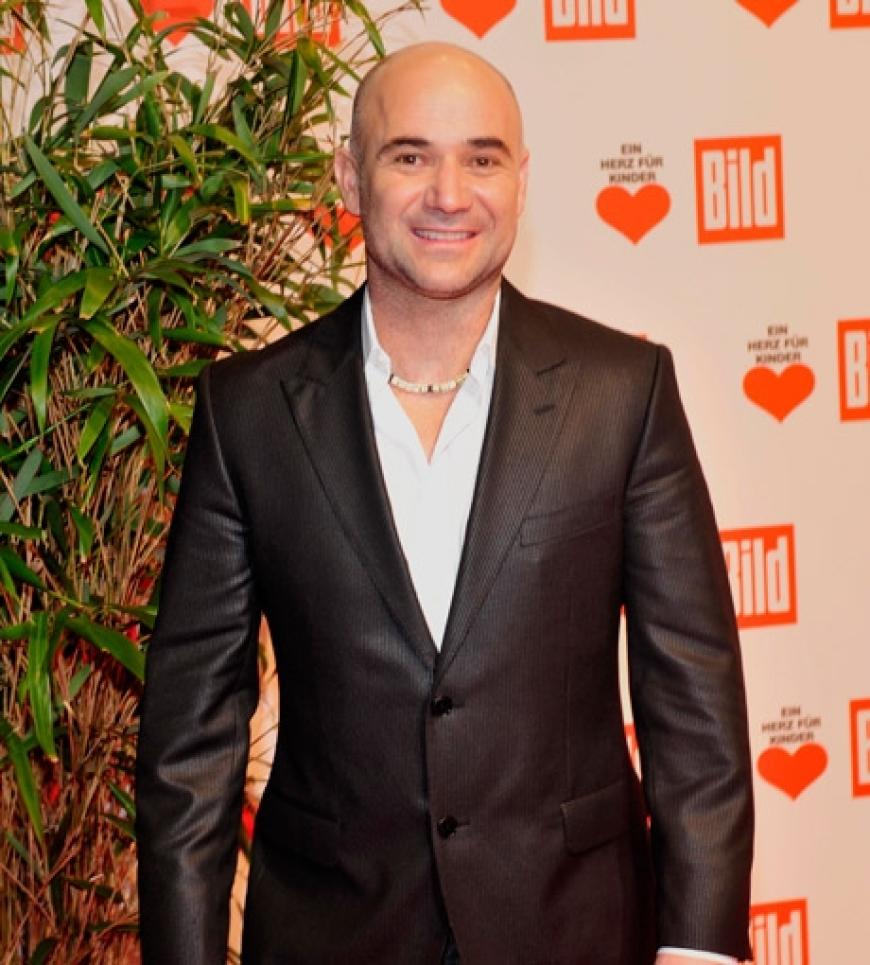 Ex-Tennisstar Andre Agassi kam als Ehrengast zur Veranstaltung. Der Ehemann von Steffi Graf gründete in den USA eine Schule, die sozial schwächeren Kindern eine Ausbildung ermöglicht