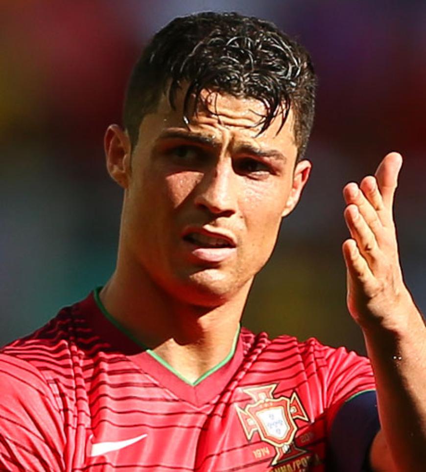 Da sitzt jedes Haar perfekt: Cristiano Ronaldo (Italien)
