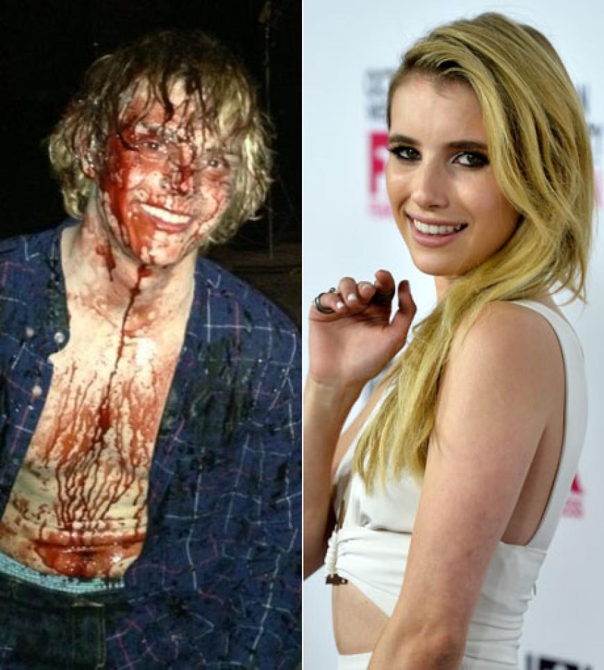 Emma Roberts hat Krallen gezeigt. Evan Peters blutet