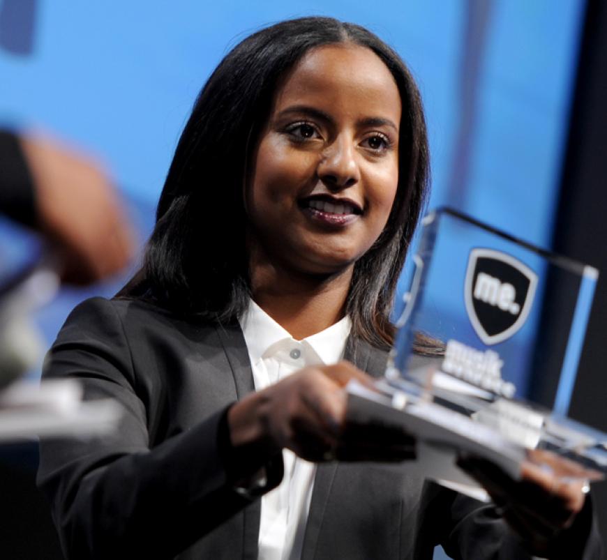 Sara Nuru hielt eine Laudatio für die Kategorie