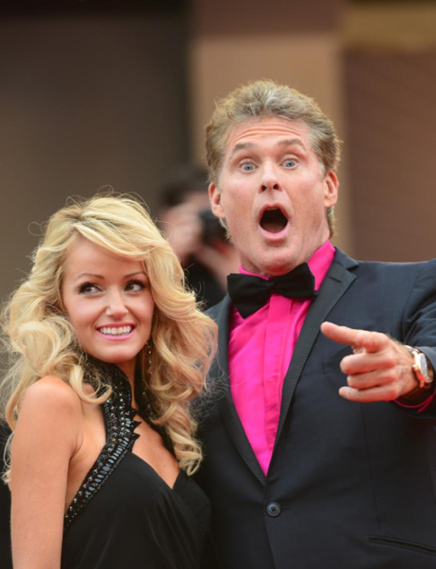 Tag 2 in Cannes: David Hasselhoff und Hayley Roberts besuchen die Premiere von