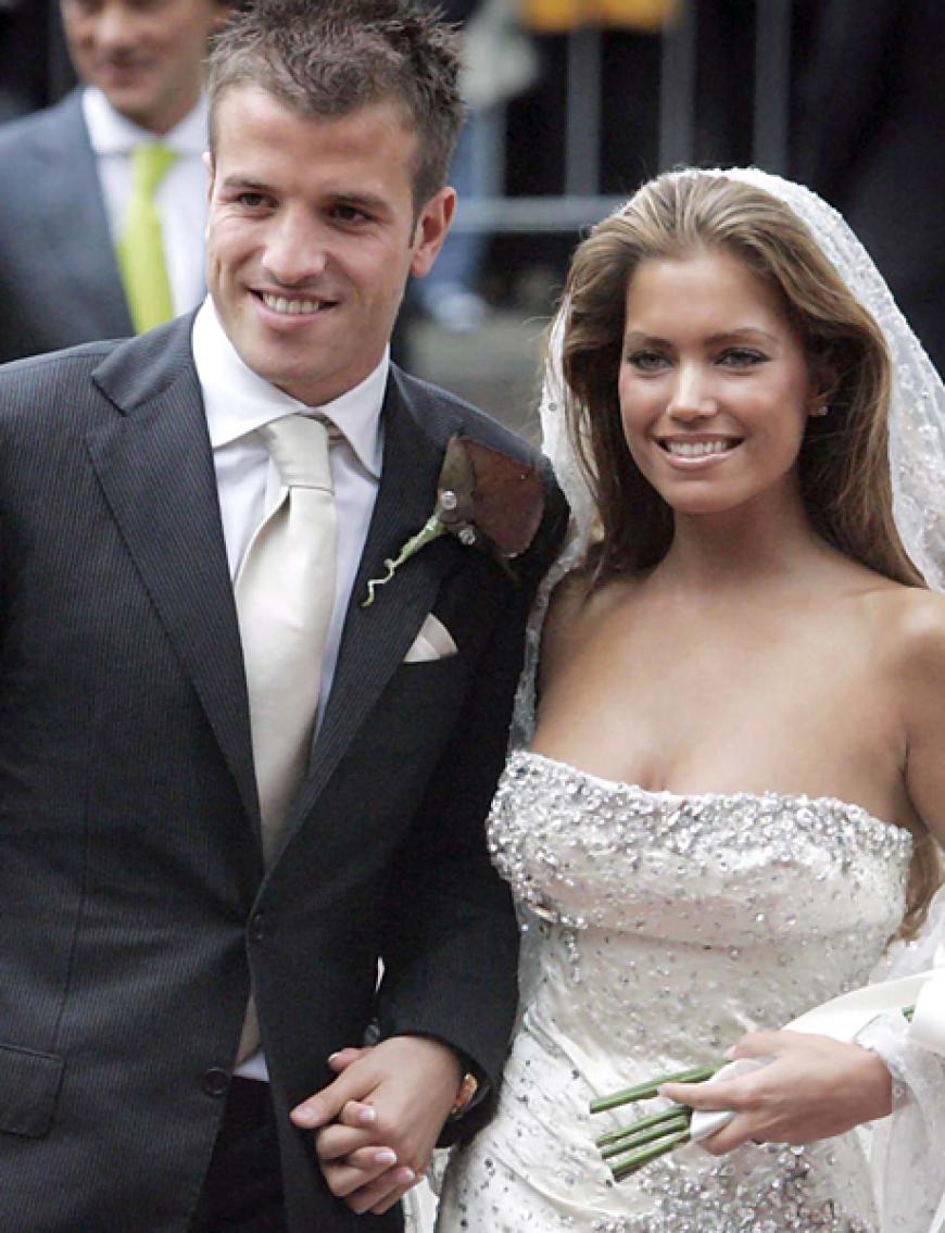 Rafael und Sylvie van der Vaart bei ihrer Hochzeit am 10. Juni 2005. Inzwischen sind sie nicht nur getrennt - sondern haben sich auch optisch deutlich geändert
