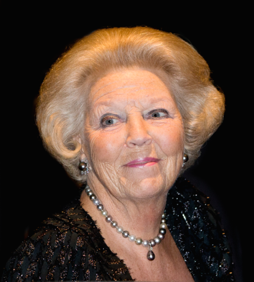 Prinzessin Beatrix bei ihrem ersten öffentlichen Auftritt nach der Beerdigung von Prinz Friso