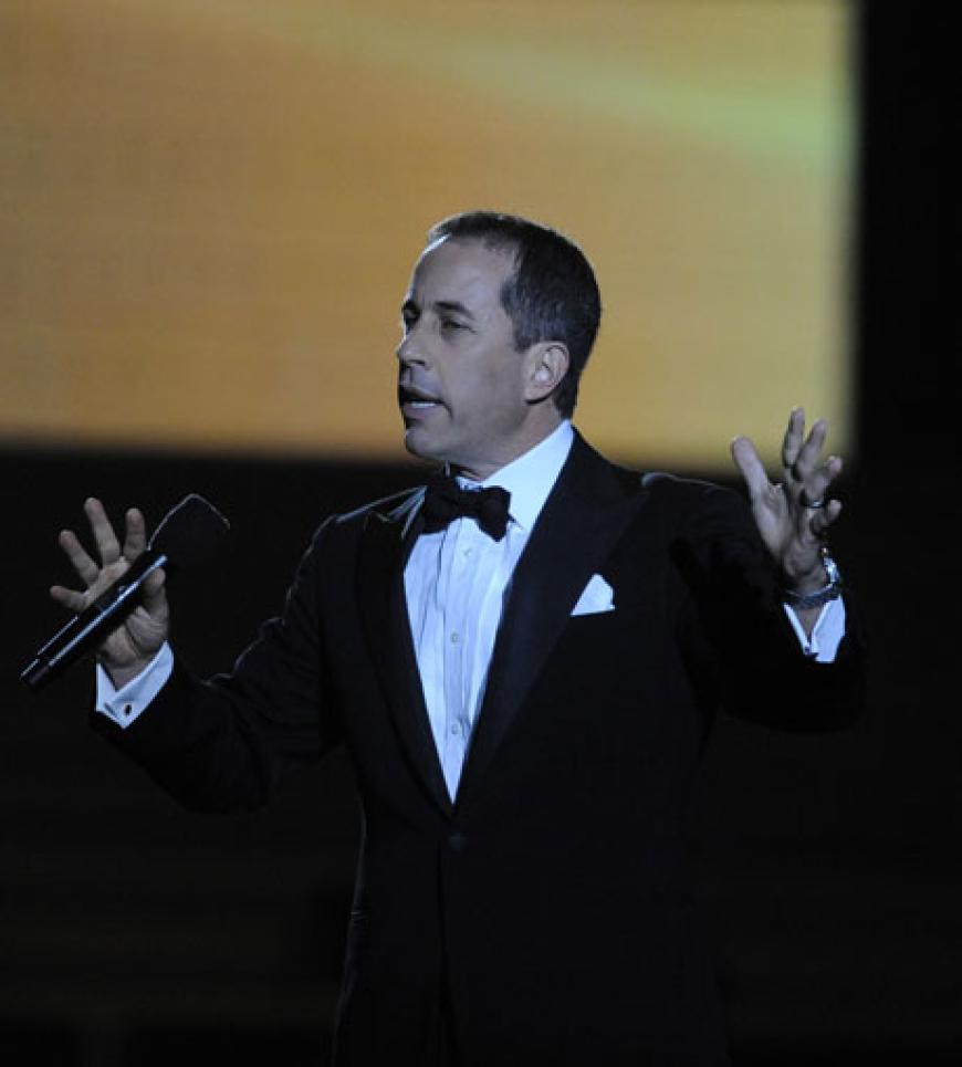 Comedian Jerry Seinfeld kam ebenfalls