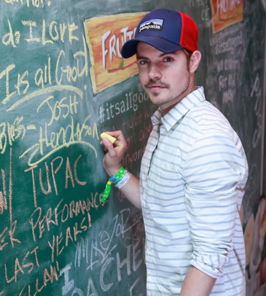 Auch der heiße Josh Henderson beglückte uns mit seiner Anwesenheit beim Coachella 2013