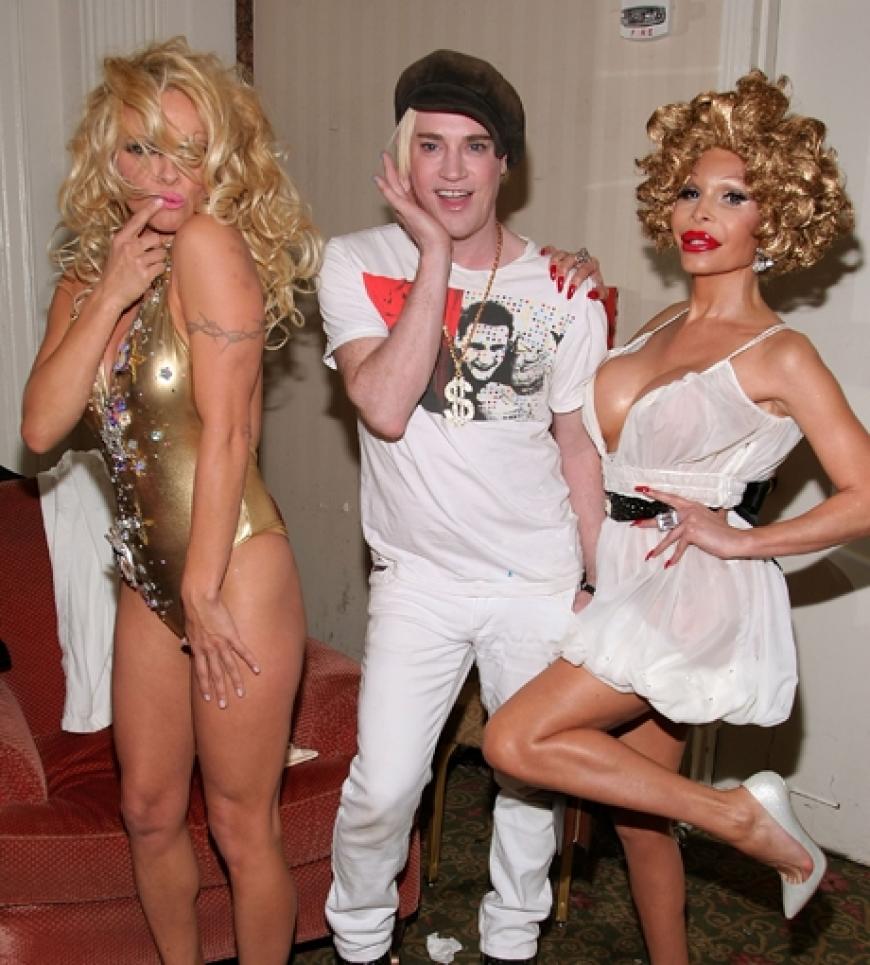 Pamela Anderson, Designer Richie Rich und Muse Amanda Lepore
