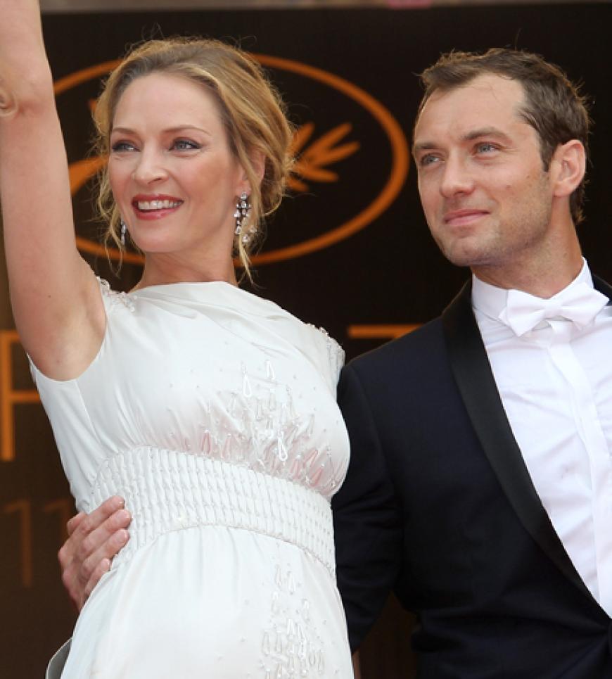 Uma Thurman und Jude Law springen derzeit von einem Event zum nächsten. Dennoch zeigen sich die Jury-Mitglieder bestens gelaunt
