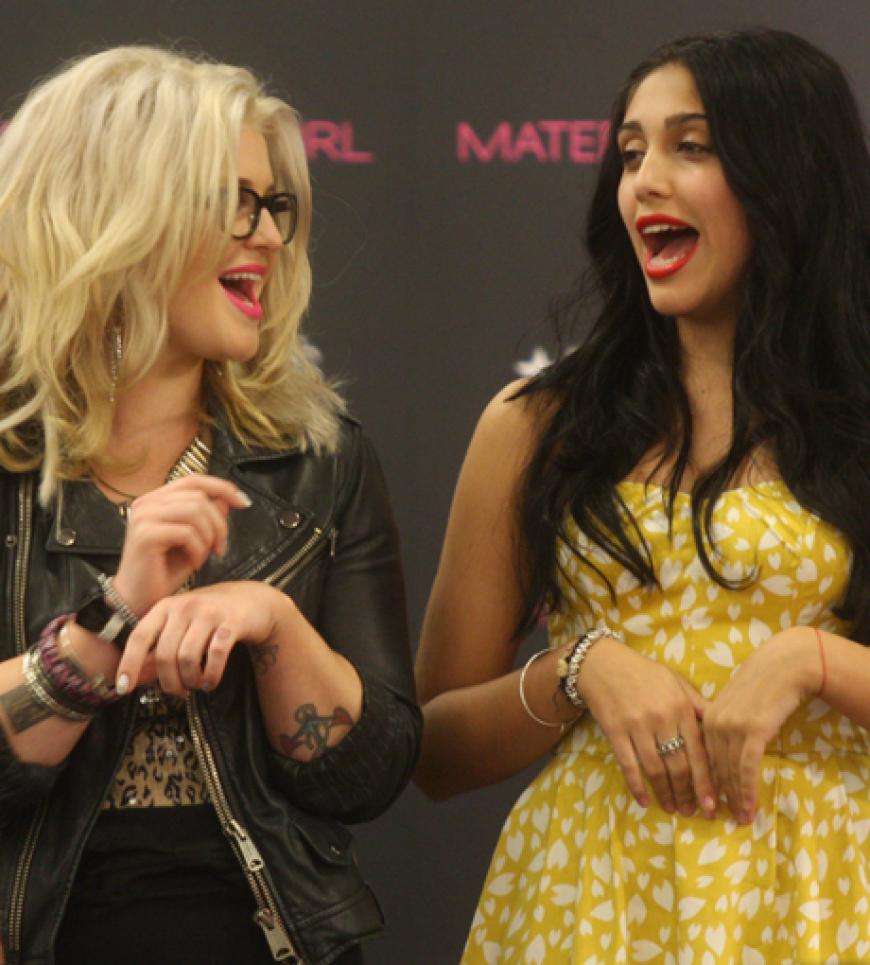 Kelly Osbourne und Lourdes bei der gemeinsamen Pressekonferenz in New York