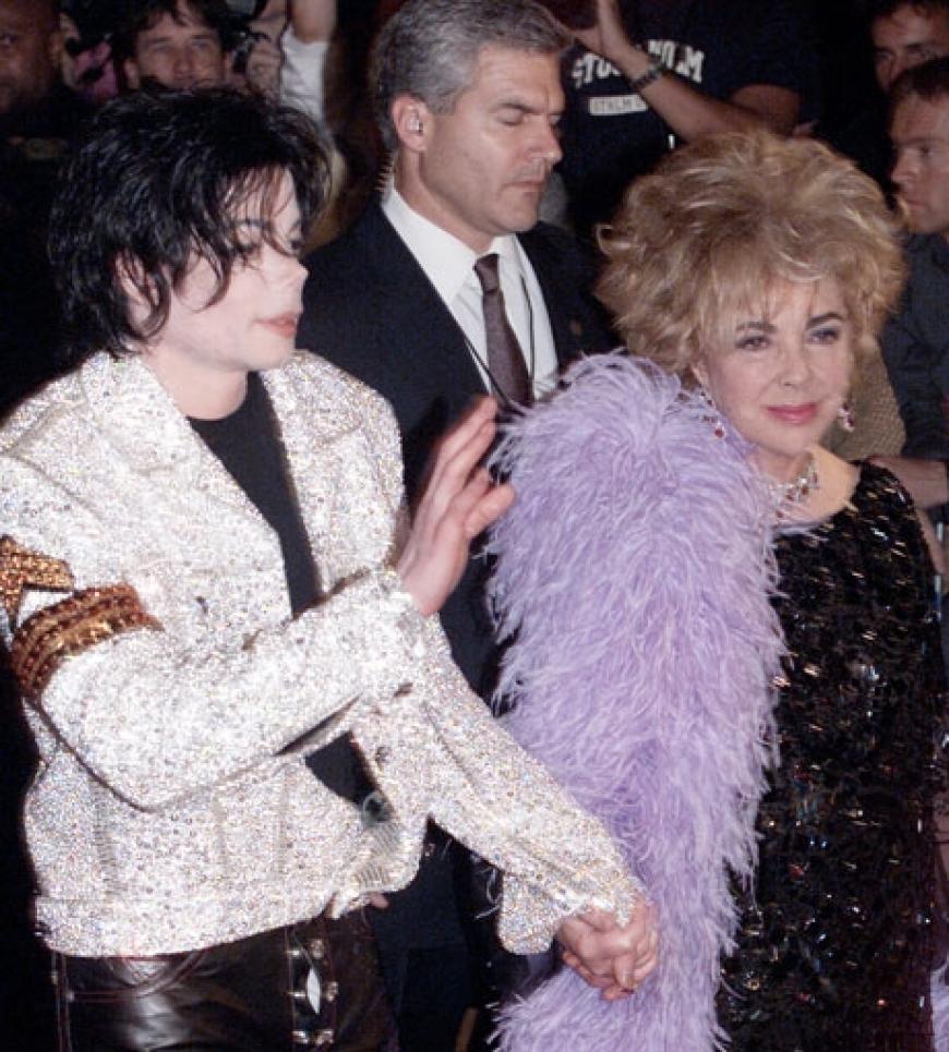 Michael Jackson und Schauspielerin Liz Taylor