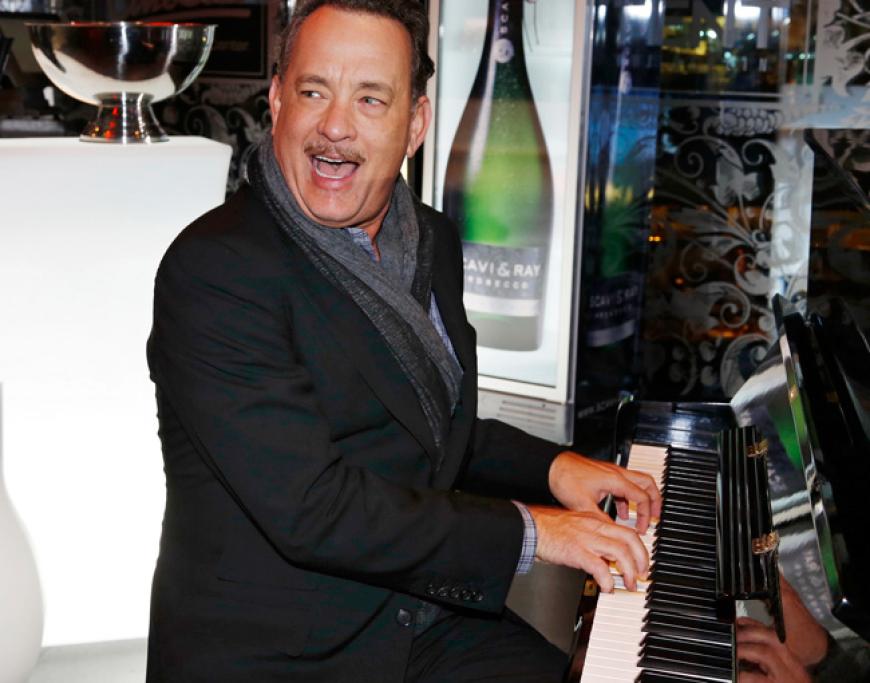 Tom Hanks gab am Piano sein Bestes