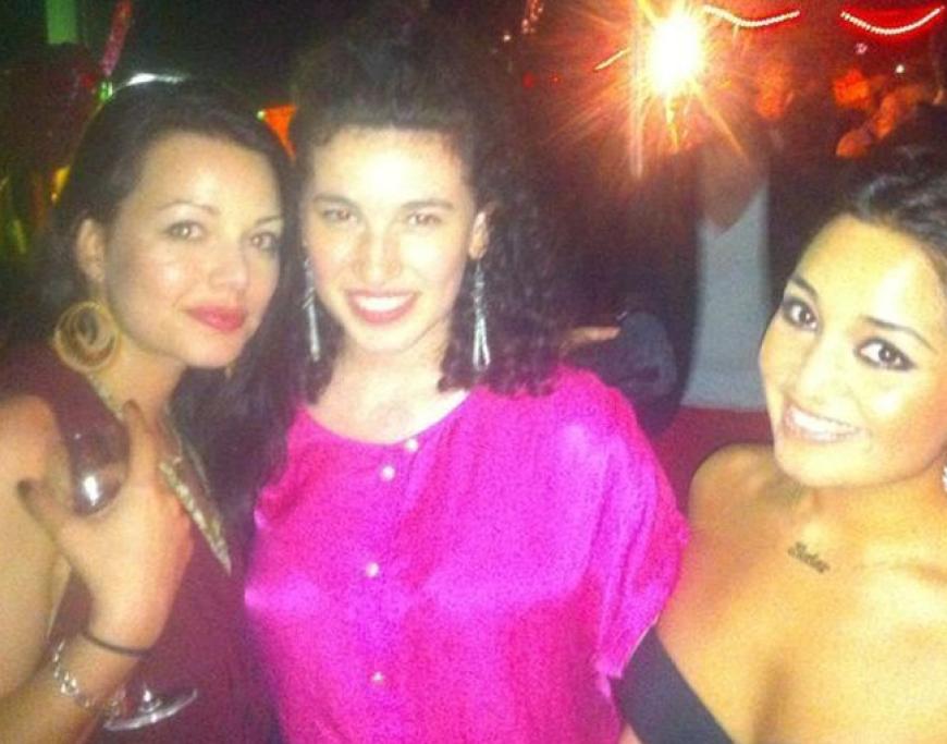 Hübsches Trio: Cosma Shiva Hagen, Edith und Bahar Kizil