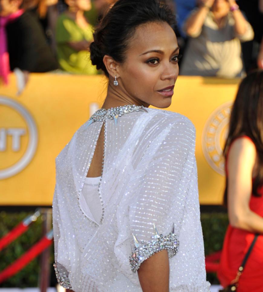 Dieser Rücken kann entzücken: Zoe Saldana