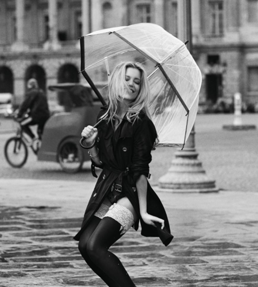 Under my umbrella: Sylvie van der Vaart in der Stadt der Liebe