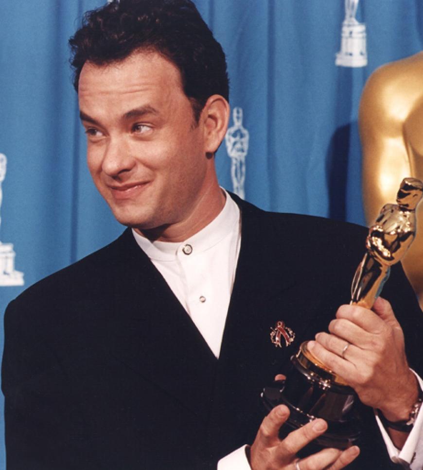 Tom Hanks gewinnt 1995 den Oscar als bester Hauptdarsteller in