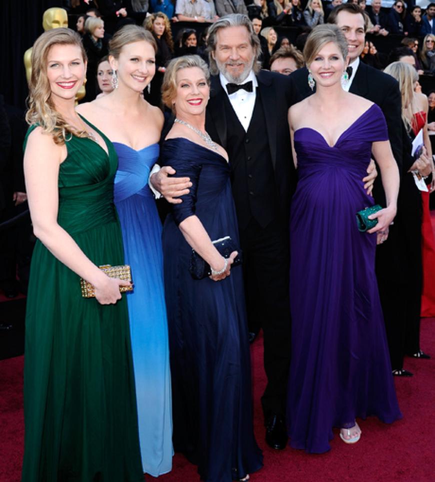 Jeff Bridges mit Ehefrau Susan und Familie
