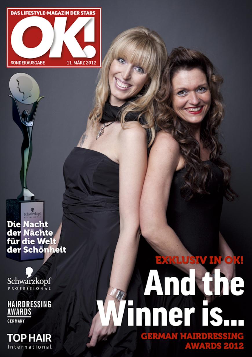 Einmal im Leben das Cover der OK! zieren! Für die Gäste des „German Hairdressing Award 2012“ wurde dieses Traum Wirklichkeit. Jeder Gast des Gala-Abends konnte an einem persönlichen OK! Fotoshooting teilnehmen - und die tollen Ergebnisse sehen Sie hier! Viel Spaß beim Durchklicken!