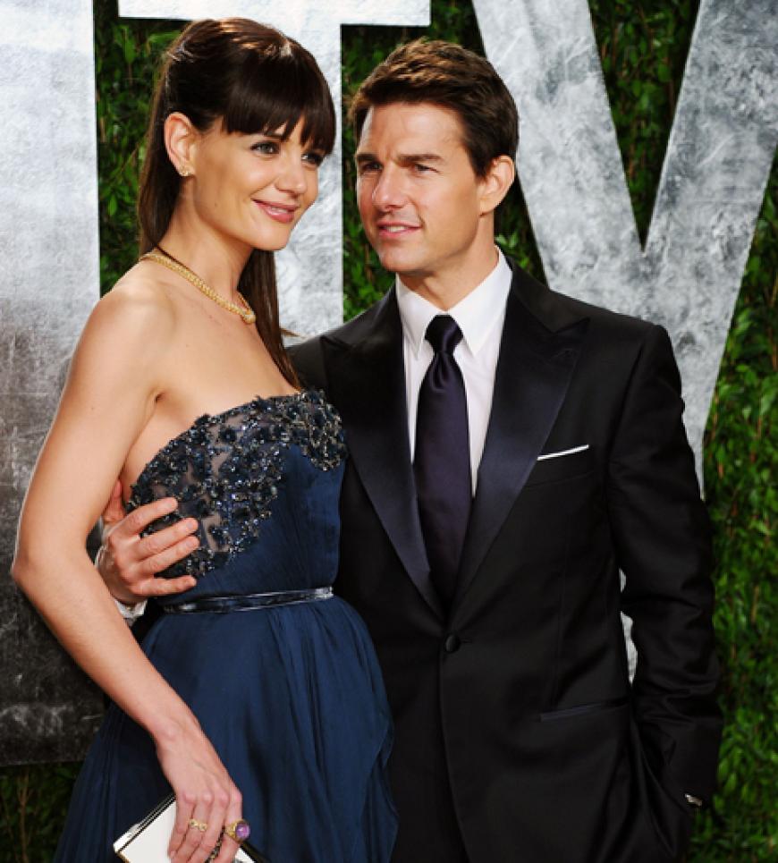 Strahlten in die Kameras: Katie Holmes und Tom Cruise